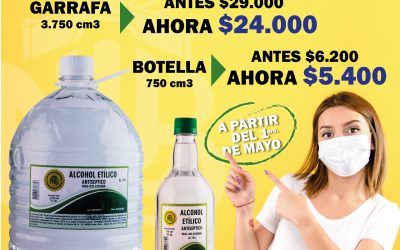 Nueva Licorera de Boyacá reduce el precio del alcohol antiséptico